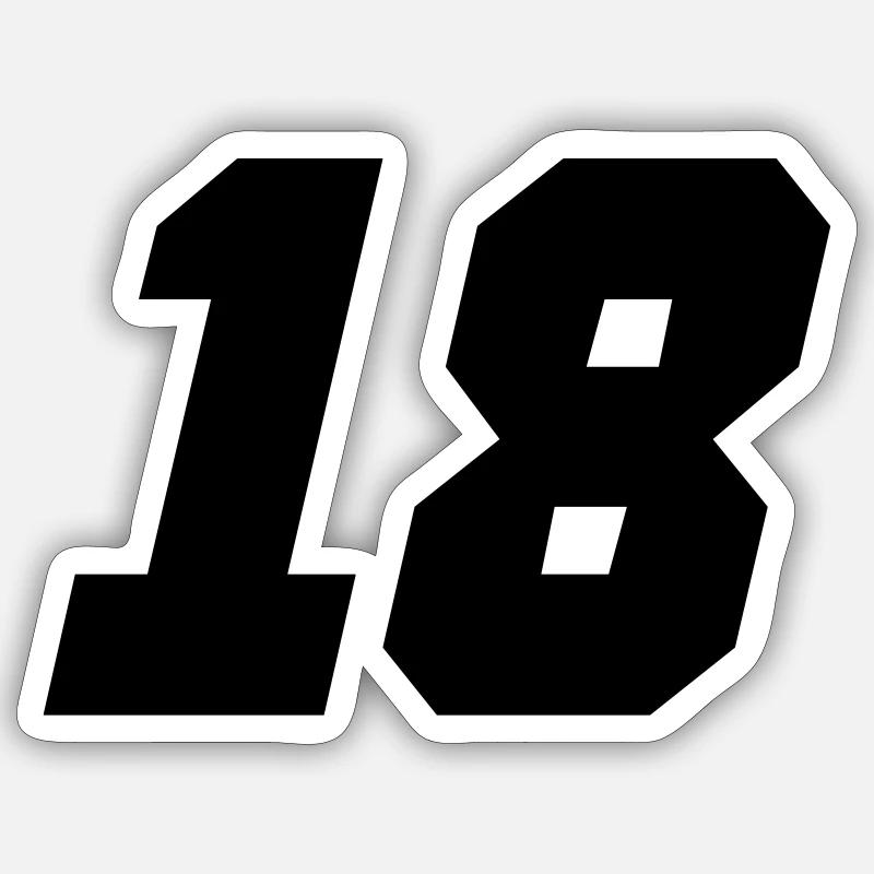 18 - Sticker size S (10 x 10 cm) - white matte
