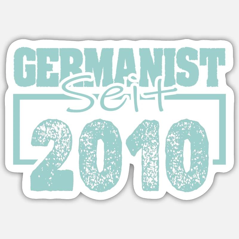since 2010 - Sticker size S (10 x 10 cm) - white matte