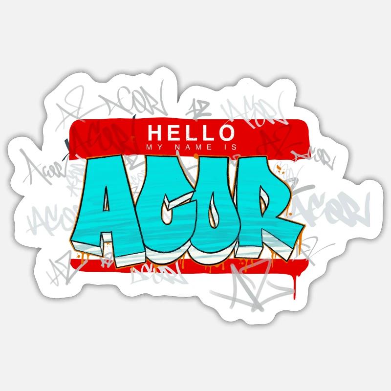 Graffiti Design Sticker Größe S (10 x 10 cm)