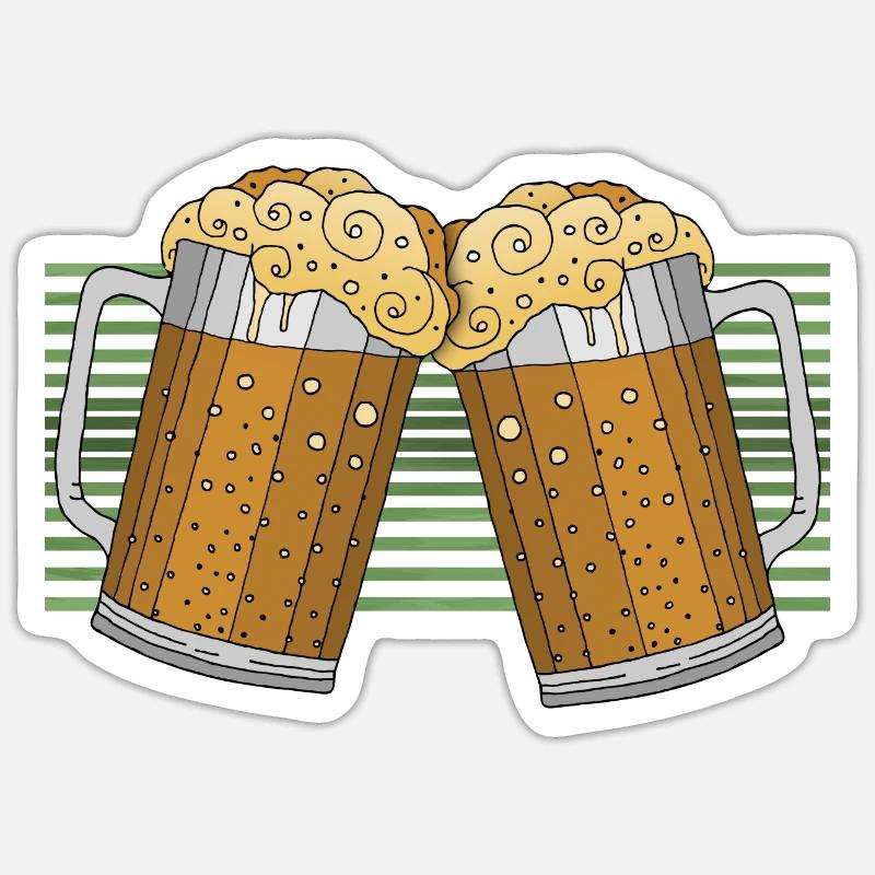 Pints - Sticker Größe S (10 x 10 cm) - Mattweiß