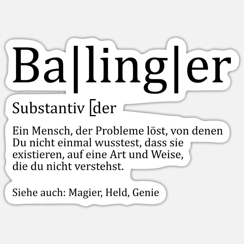 Schwaben Synonym - Sticker Größe S (10 x 10 cm) - Mattweiß