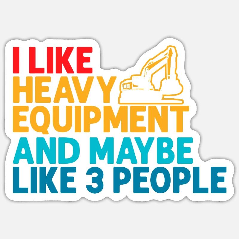 Construction machinery operator Excavator driver Excavator driver Construction workers Sticker size S (10 x 10 cm)