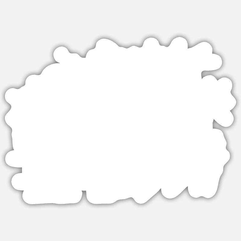 Camping Camping Nature - Sticker taille S (10 x 10 cm) - blanc mat