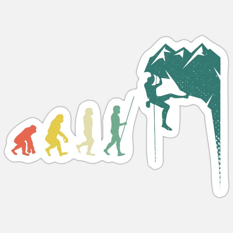 Boulderer Evolution Climbing Wall - Sticker size S (10 x 10 cm) - white matte