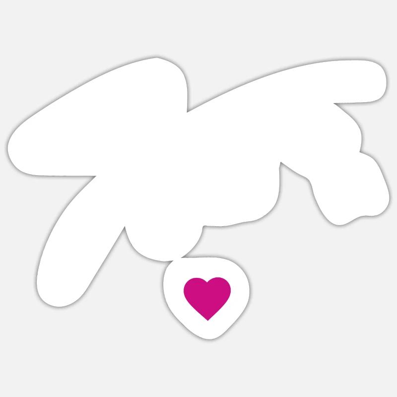 Seien Sie nett - Sticker Größe S (10 x 10 cm) - Mattweiß