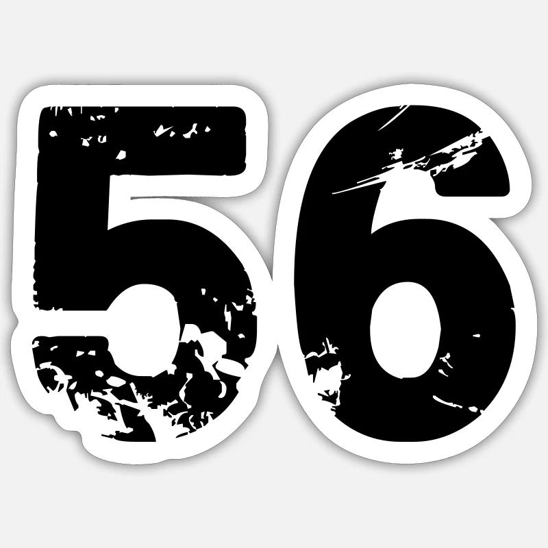 56 - Sticker size S (10 x 10 cm) - white matte