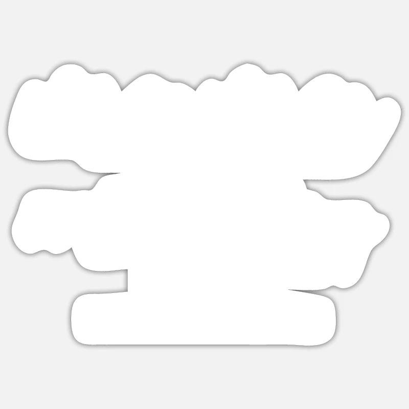 Mama im Entstehen - Sticker Größe S (10 x 10 cm) - Mattweiß