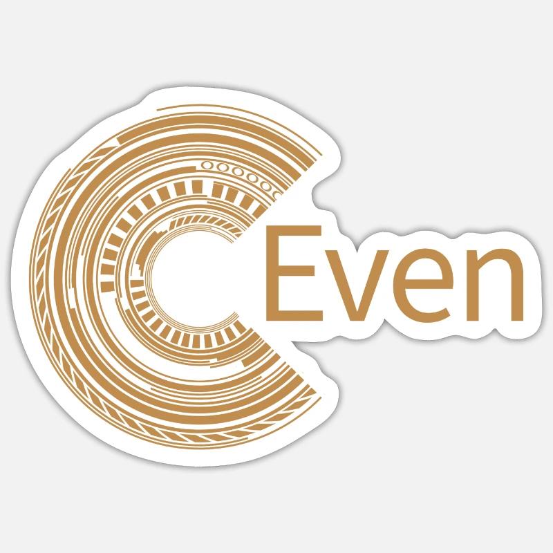 Für Even - Sticker Größe S (10 x 10 cm) - Mattweiß