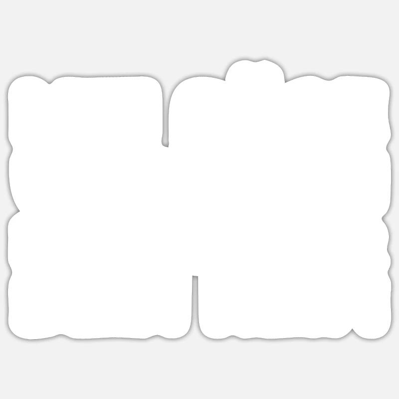 Mit Säge und Leim baue ich dir dein Heim - Sticker Größe S (10 x 10 cm) - Mattweiß