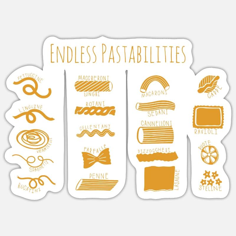Endless Pastabilities Sticker size S (10 x 10 cm)