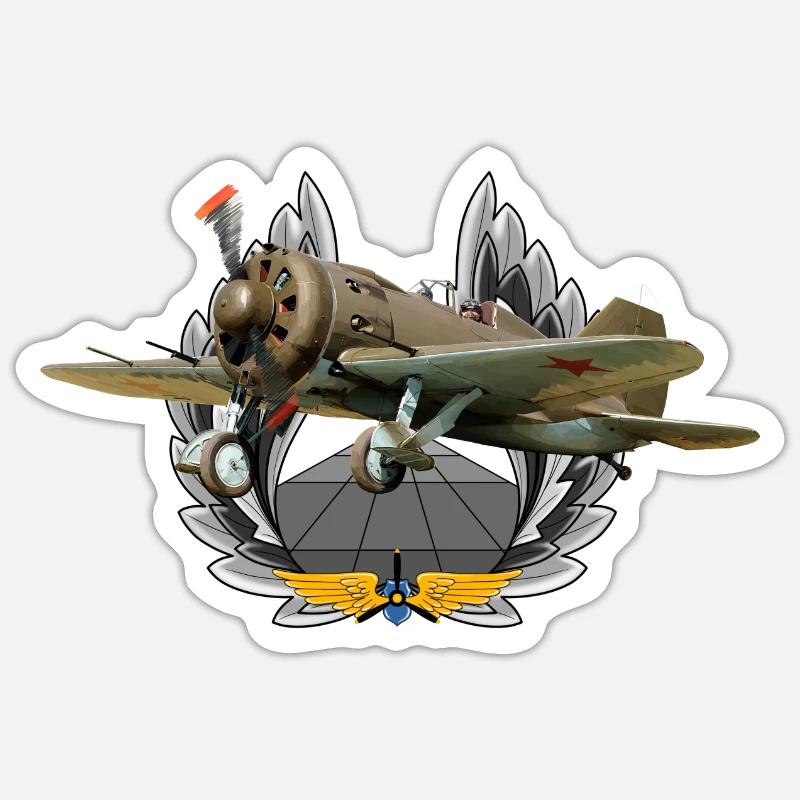 I-16 - Sticker size S (10 x 10 cm) - white matte
