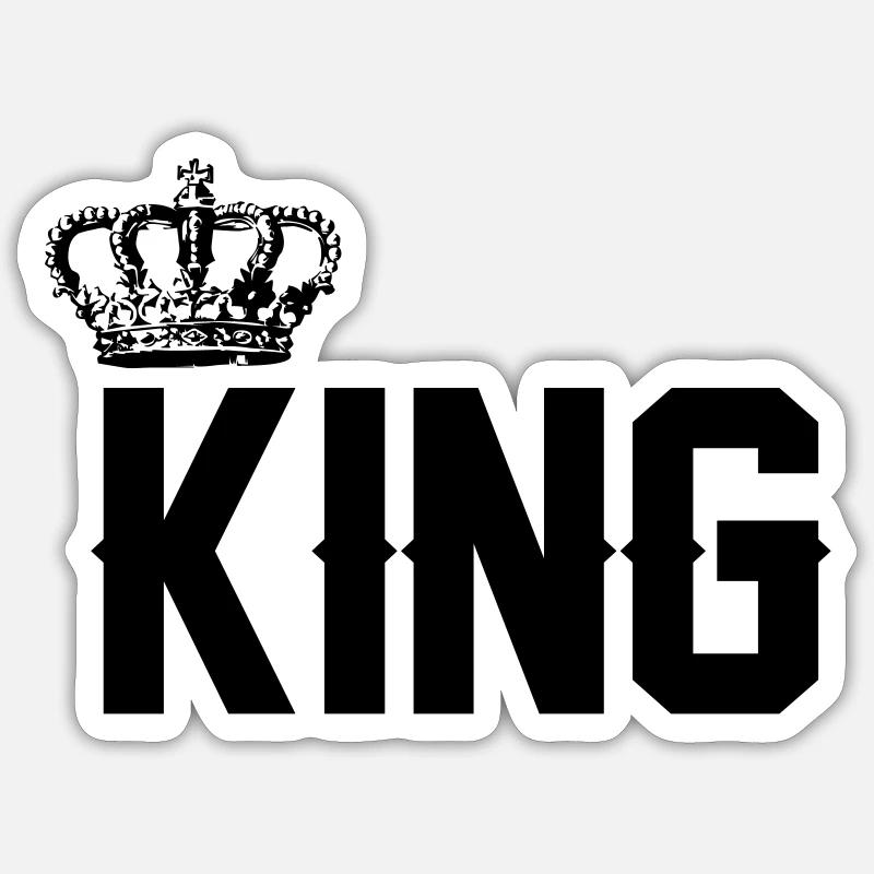 King Sticker size S (10 x 10 cm)