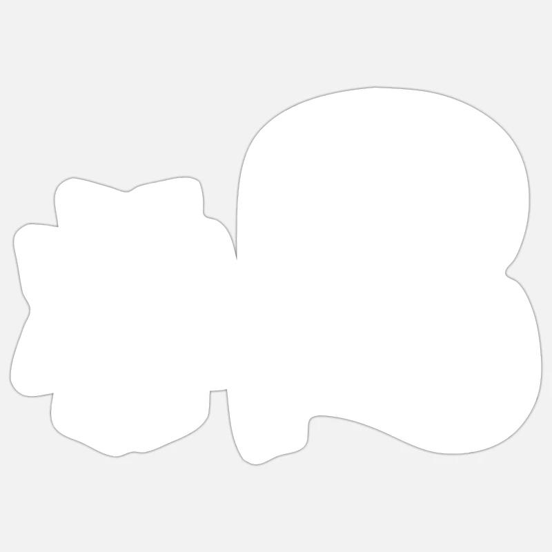#2 - Sticker taille S (10 x 10 cm) - blanc mat