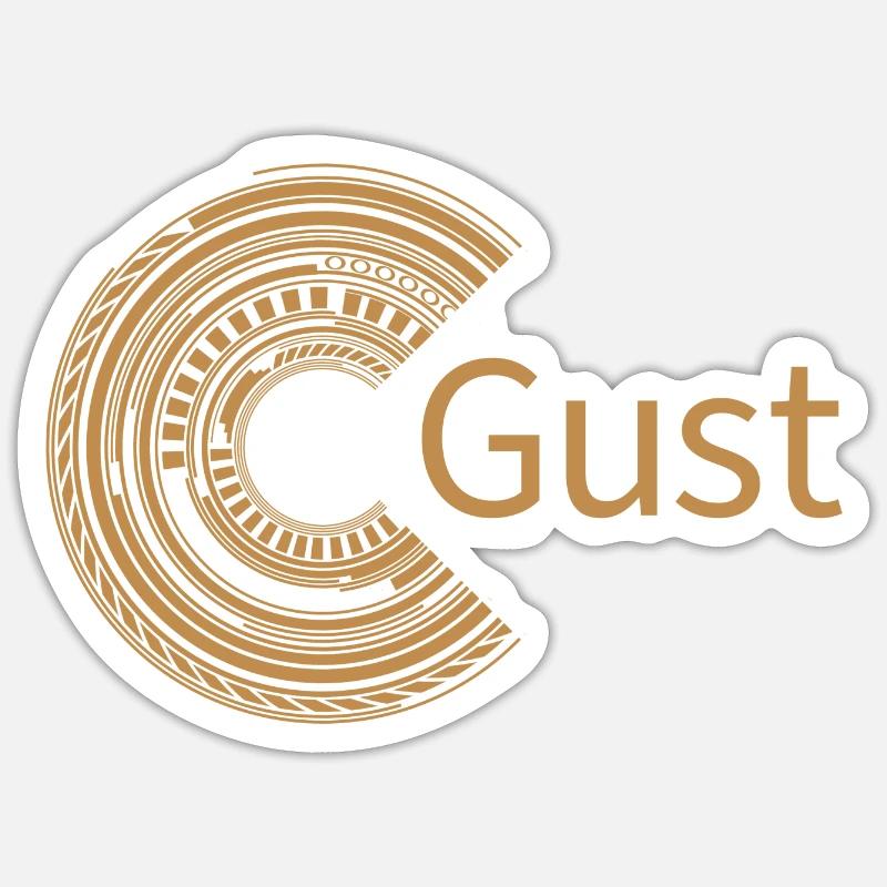 Pour Gust - Sticker taille S (10 x 10 cm) - blanc mat
