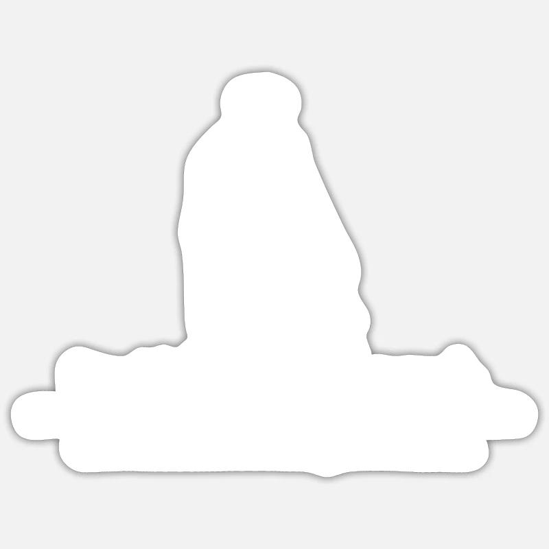 Sprüche Die Ehe ist ein Versuch zu zweit mit den Sticker Größe S (10 x 10 cm)