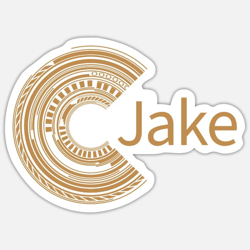 For Jake - Sticker size S (10 x 10 cm) - white matte