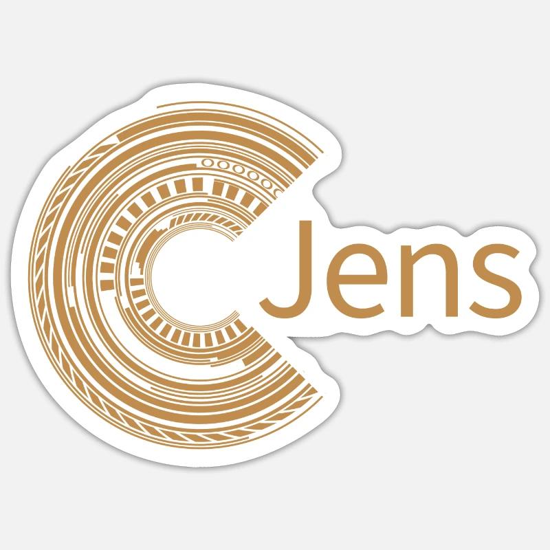 For Jens - Sticker size S (10 x 10 cm) - white matte