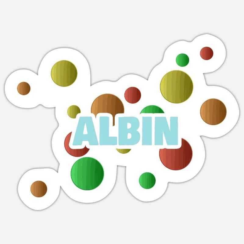 First name Albin Sticker size S (10 x 10 cm)