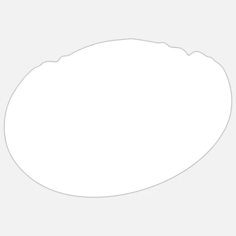 Frisbee - Sticker taille S (10 x 10 cm) - blanc mat