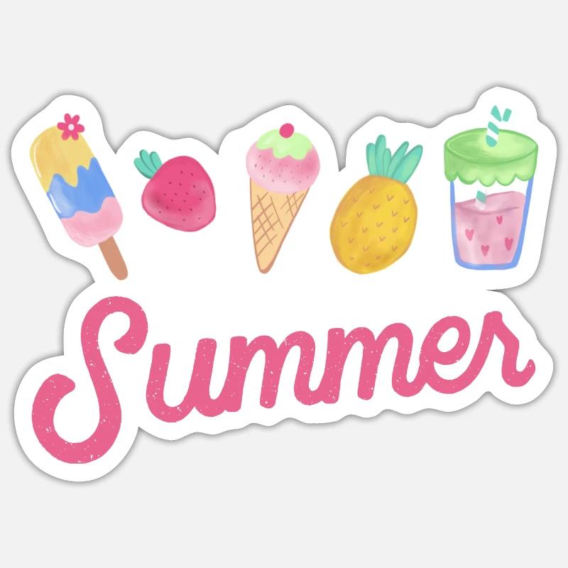 Summer Refreshments Sticker size S (10 x 10 cm)