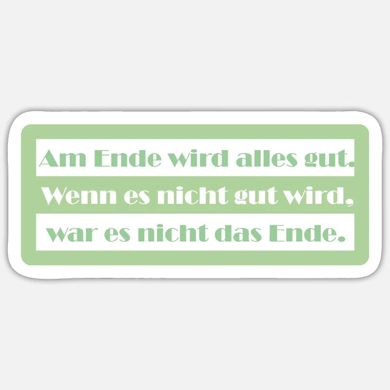 Alles wird gut Sticker Größe S (10 x 10 cm)