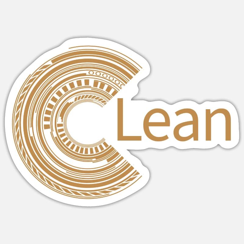 Pour Lean - Sticker taille S (10 x 10 cm) - blanc mat