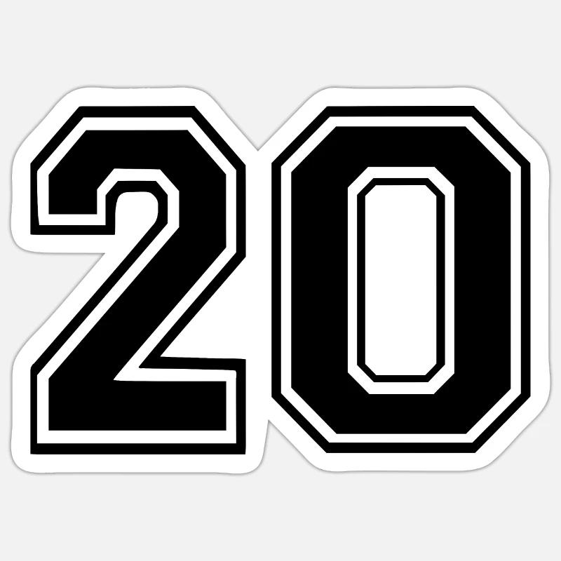 20 - Sticker taille S (10 x 10 cm) - blanc mat