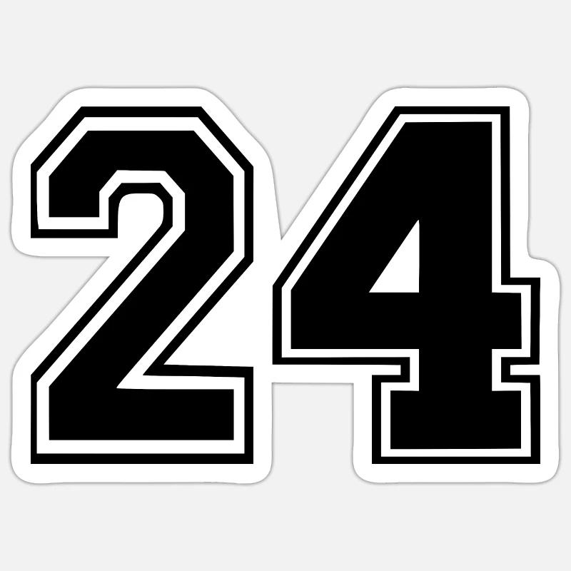 24 - Sticker size S (10 x 10 cm) - white matte