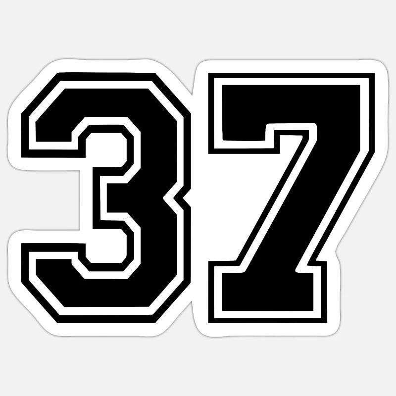 37 - Sticker taille S (10 x 10 cm) - blanc mat