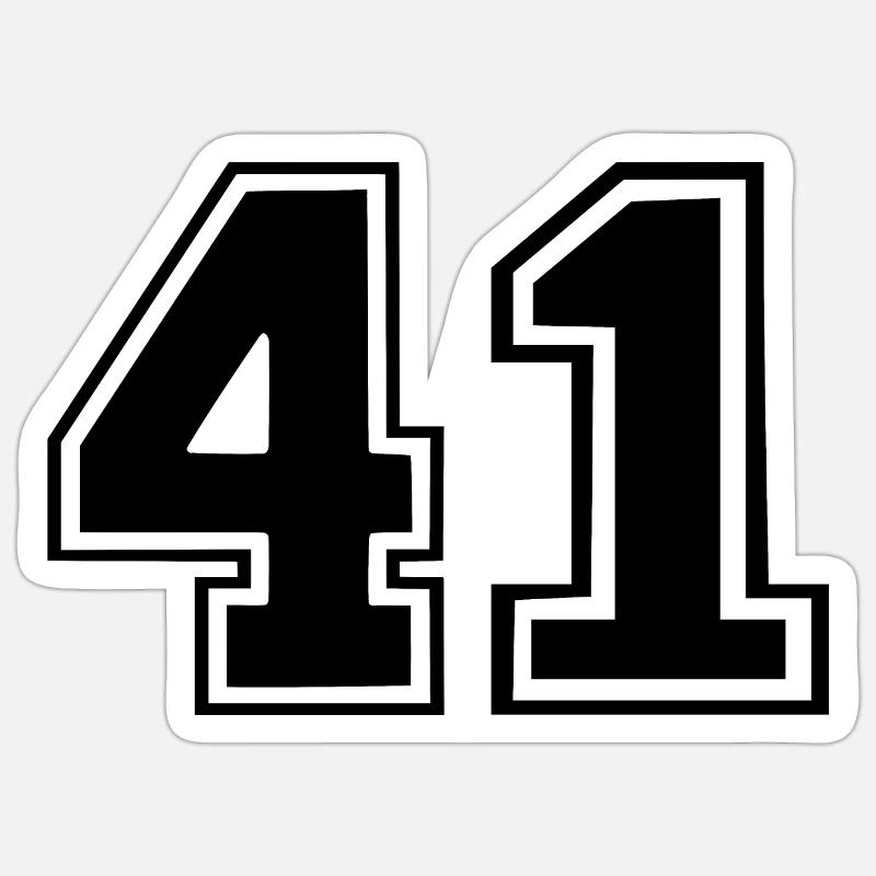 41 - Sticker taille S (10 x 10 cm) - blanc mat
