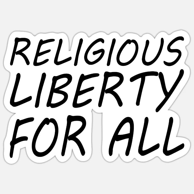 religious liberty for all Sticker size S (10 x 10 cm)