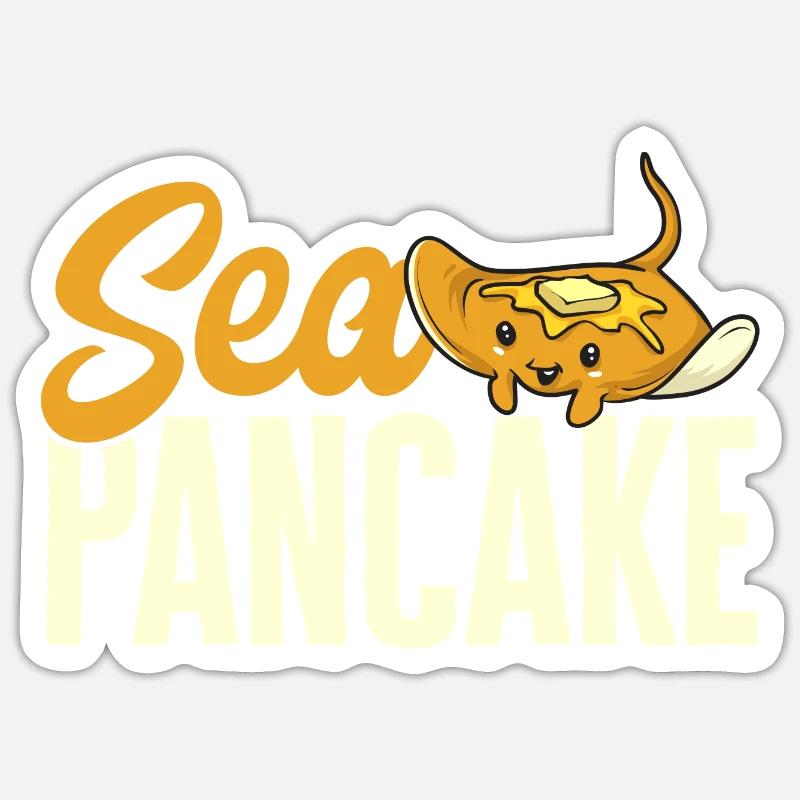Stachelrochen Mantarochen Ozean Rochen - Sticker Größe S (10 x 10 cm) - Mattweiß
