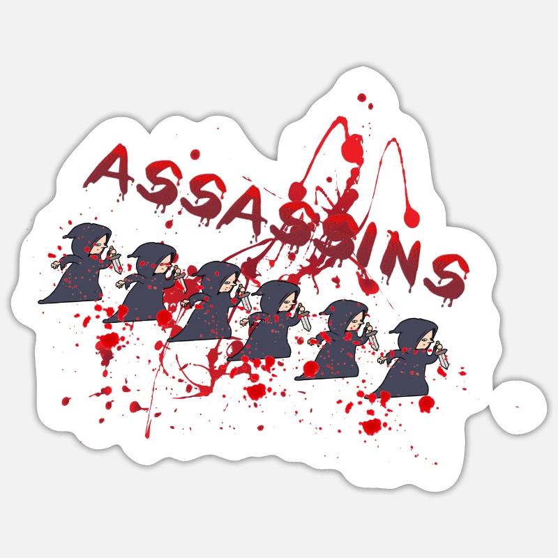 Le sang du clan - Sticker taille S (10 x 10 cm) - blanc mat