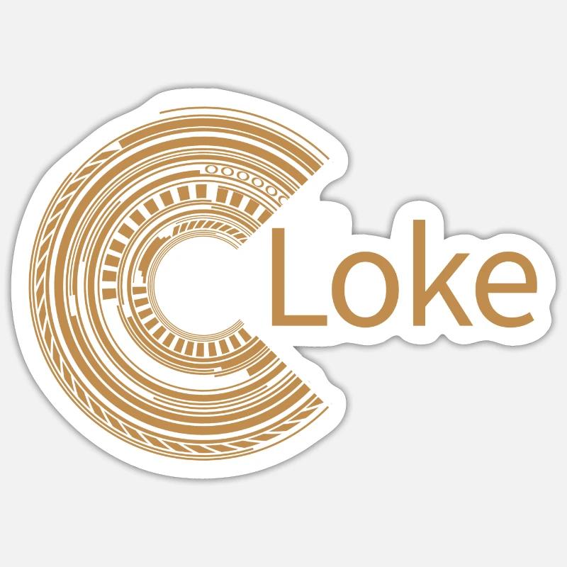 Pour Loke - Sticker taille S (10 x 10 cm) - blanc mat