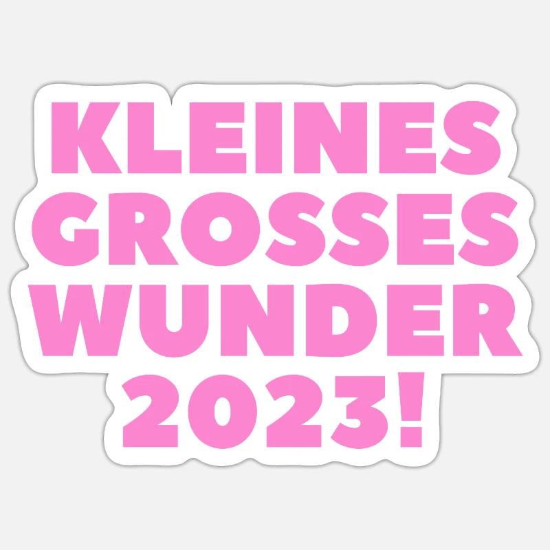 Mädchen 2023 - Sticker Größe S (10 x 10 cm) - Mattweiß