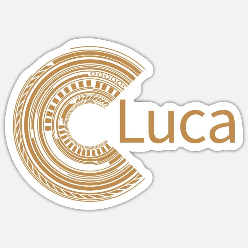 Pour Luca - Sticker taille S (10 x 10 cm) - blanc mat