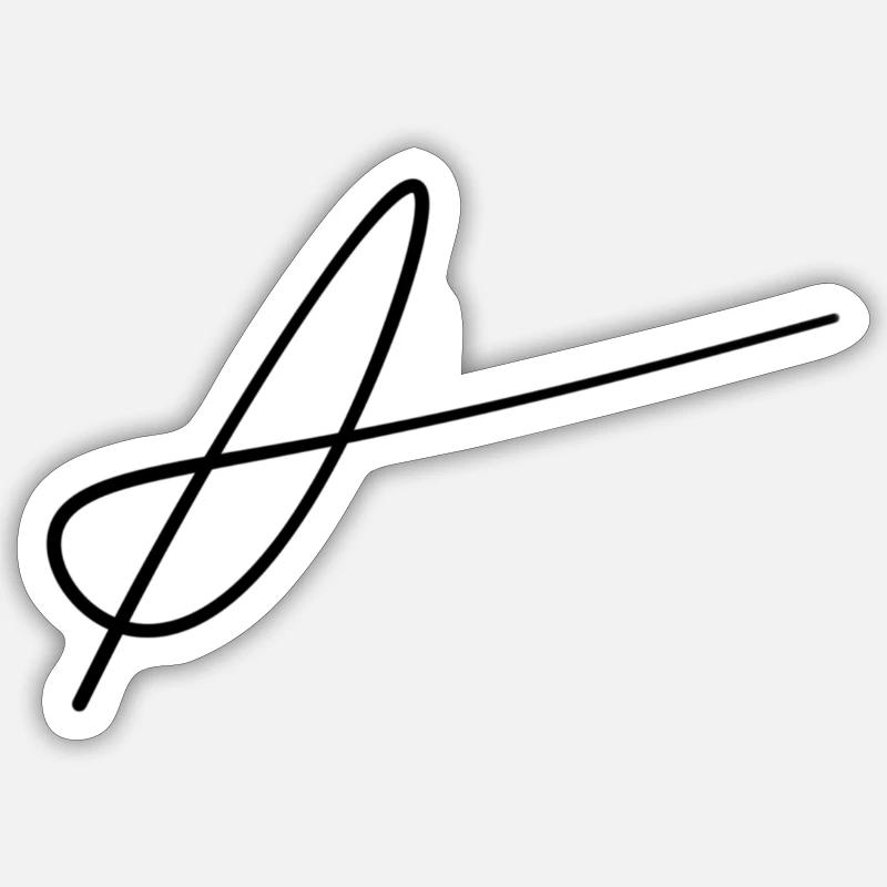 Alpha Sticker size S (10 x 10 cm)