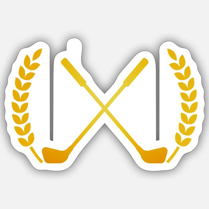 Golf team - Sticker size S (10 x 10 cm) - white matte