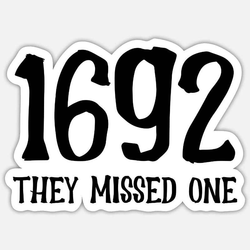 1692 verpassten sie einen Sticker Größe S (10 x 10 cm)