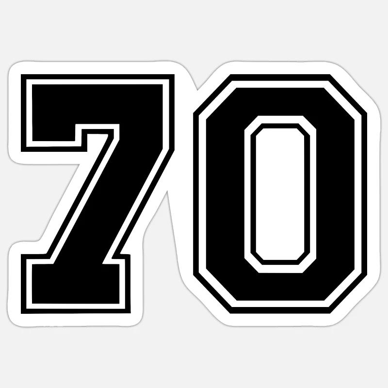 70 - Sticker size S (10 x 10 cm) - white matte