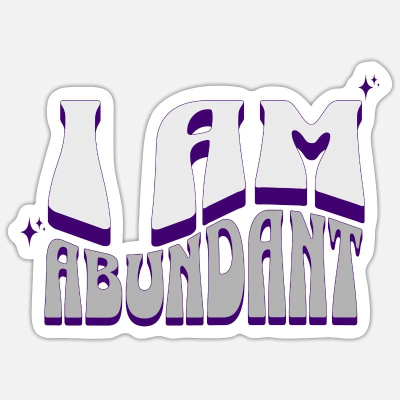 Selbstliebe-Affirmationen Sticker Größe S (10 x 10 cm)