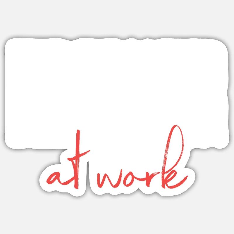 Firefighter at work Sticker Größe S (10 x 10 cm)