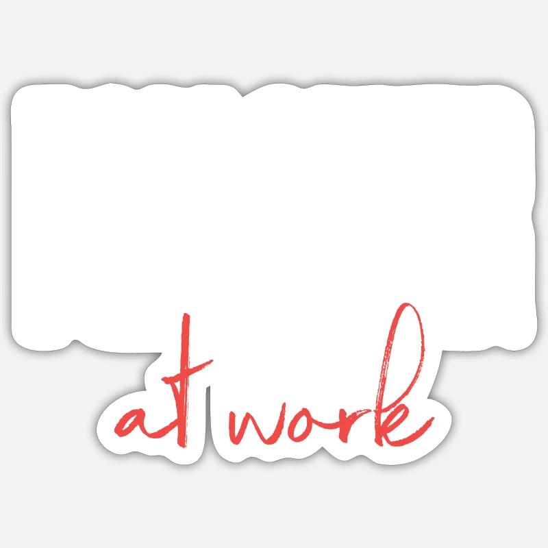 Follower at work Sticker Größe S (10 x 10 cm)