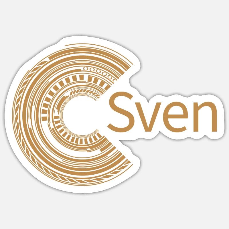 For Sven - Sticker size S (10 x 10 cm) - white matte