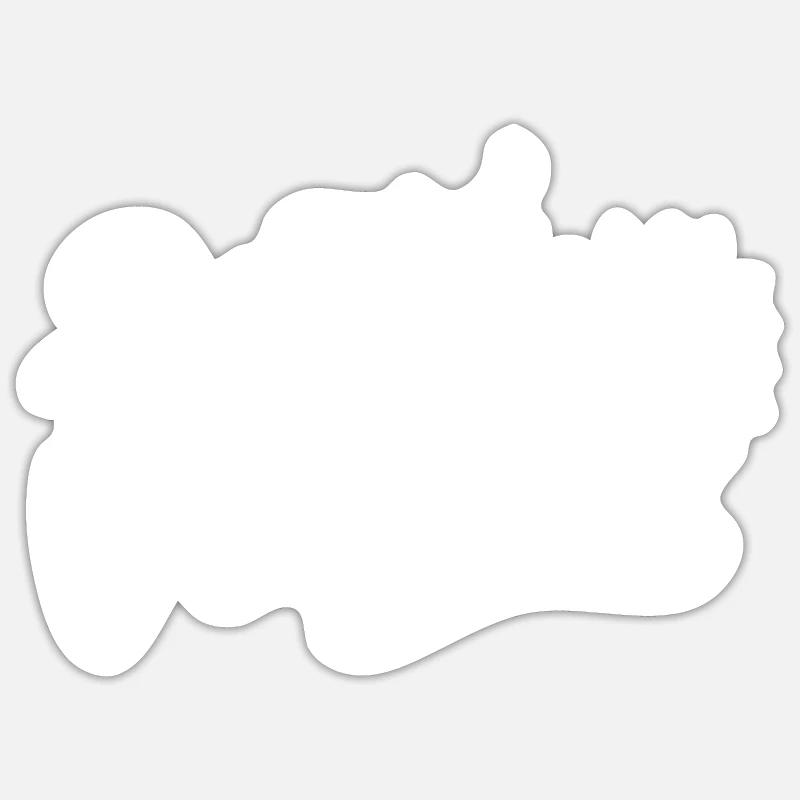 Porto-vecchio - Sticker taille S (10 x 10 cm) - blanc mat