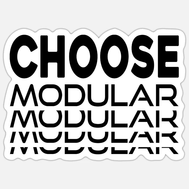 Modular wählen | Synthesizer Synth Analog Light Sticker Größe S (10 x 10 cm)