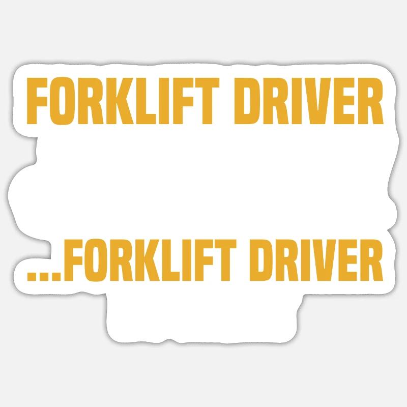 Forklift Operator Forklifter Forklift Driver By Da Sticker Größe S (10 x 10 cm)