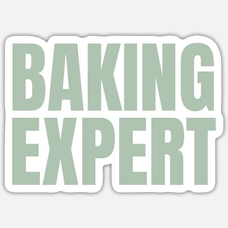 Baking expert Sticker size S (10 x 10 cm)