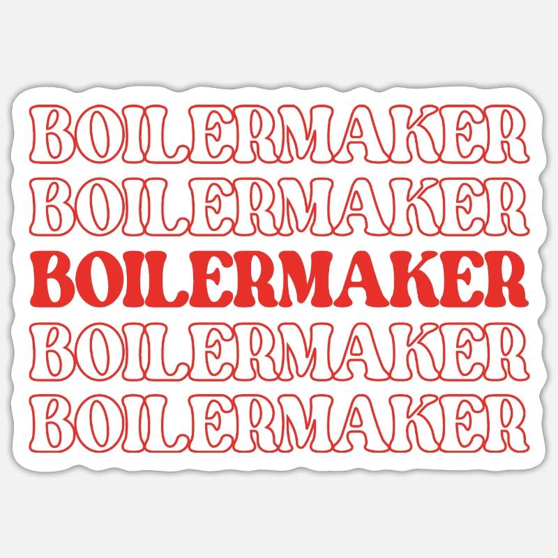 Boilermaker Maker Ironworker Steamfitter Sticker size S (10 x 10 cm)