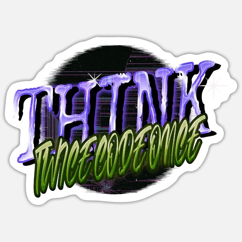admin computer programming - Sticker Größe S (10 x 10 cm) - Mattweiß